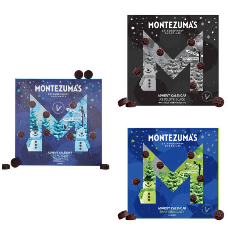 Montezuma's dairy-free advent calendar range.