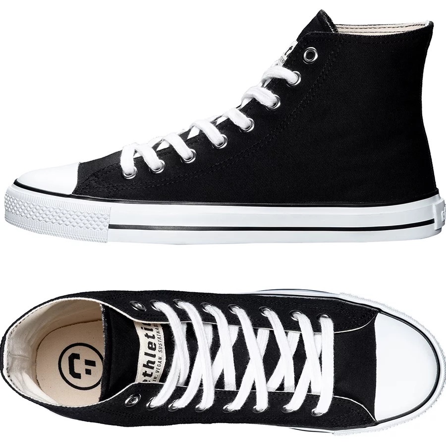 Black ethletic vegan trainers