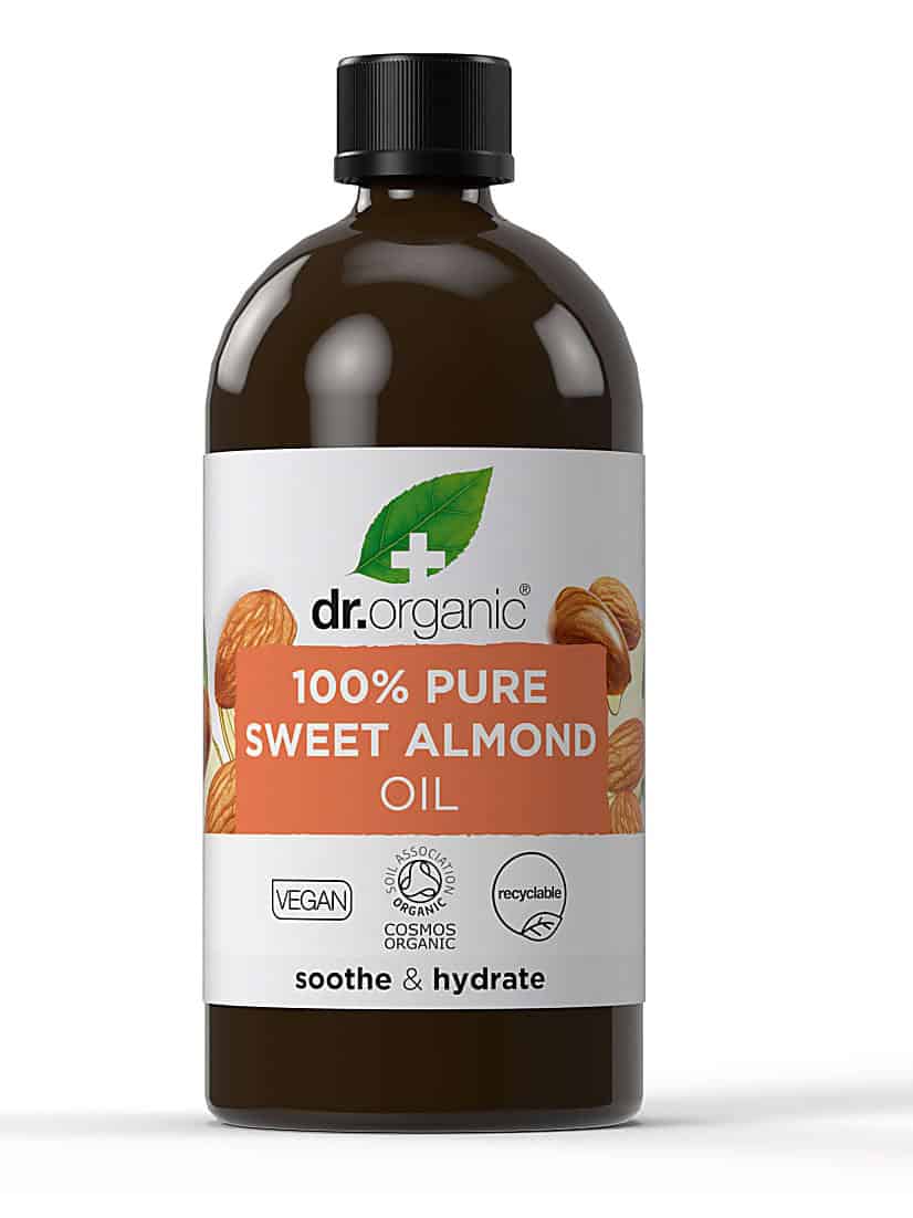 bottle of organic oil from Dr Organic.