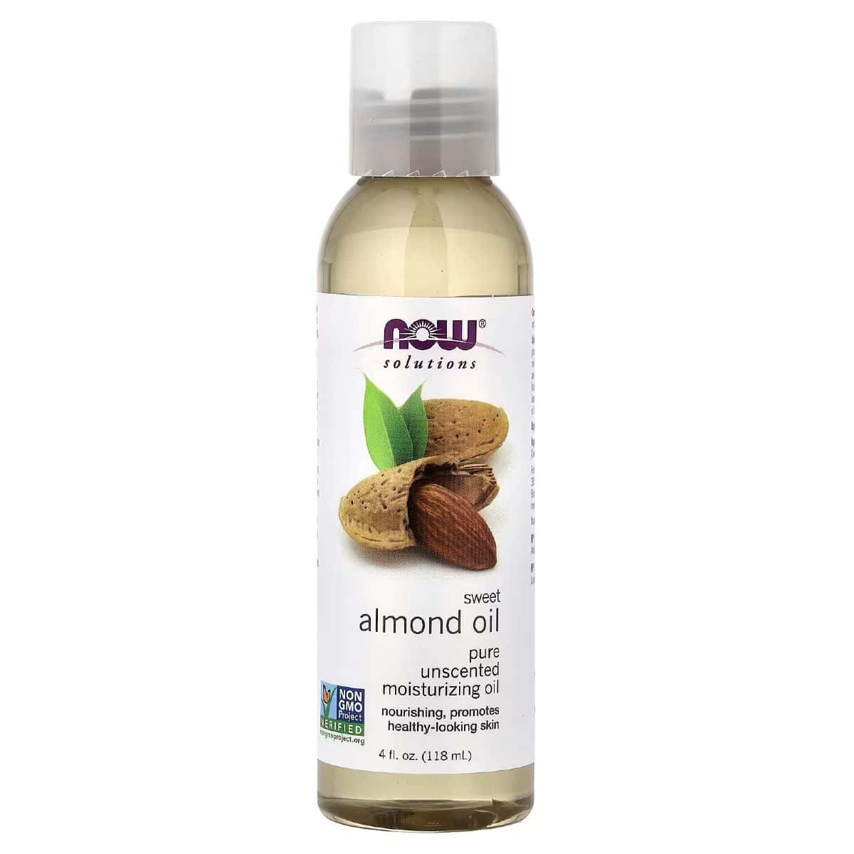 Bottle of now solutions sweet almond oil from iHerb